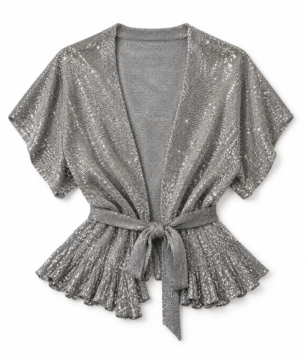 Jennifer Lopez Silver Top - Size XS