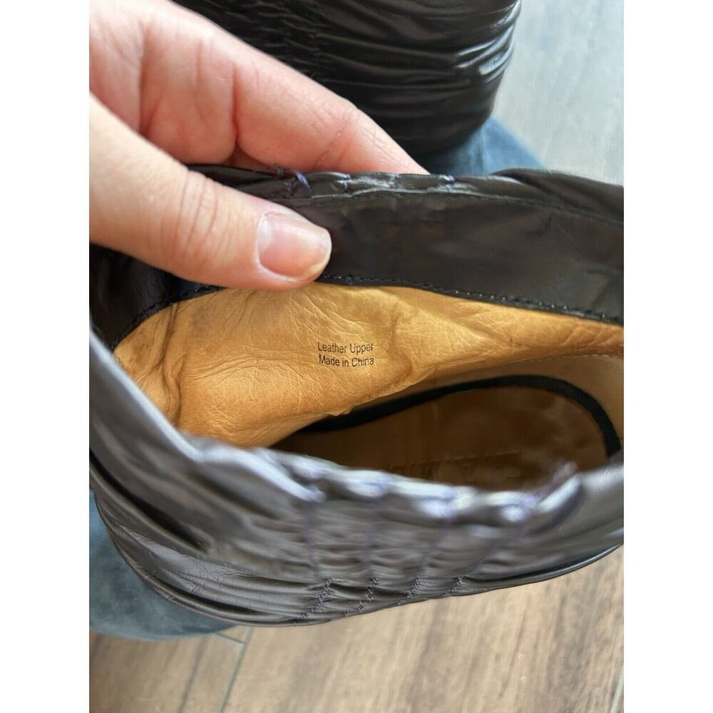 L.A.M.B. by Gwen Stefani blue suede platform ruched stiletto ankle booties - view 11