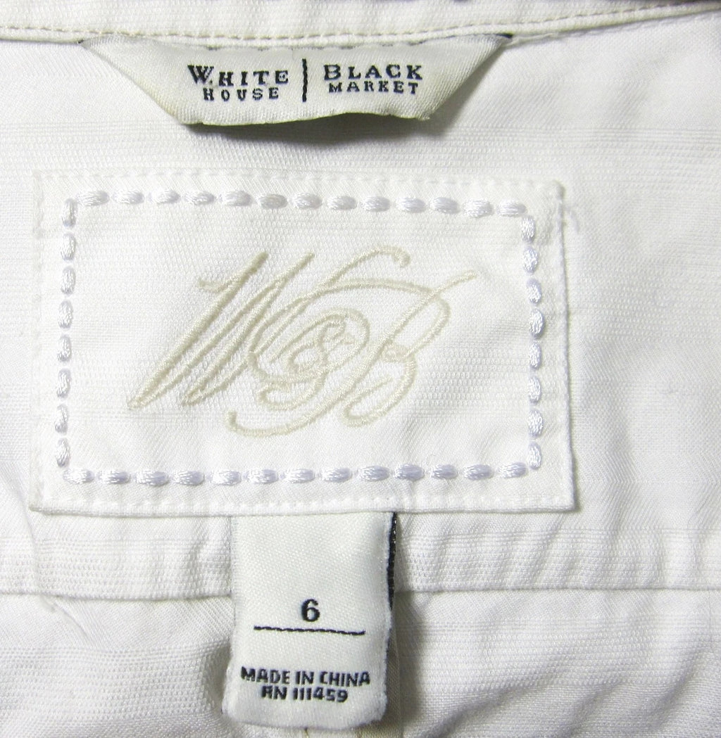 White House Black Market ivory belted blazer jacket - view 12