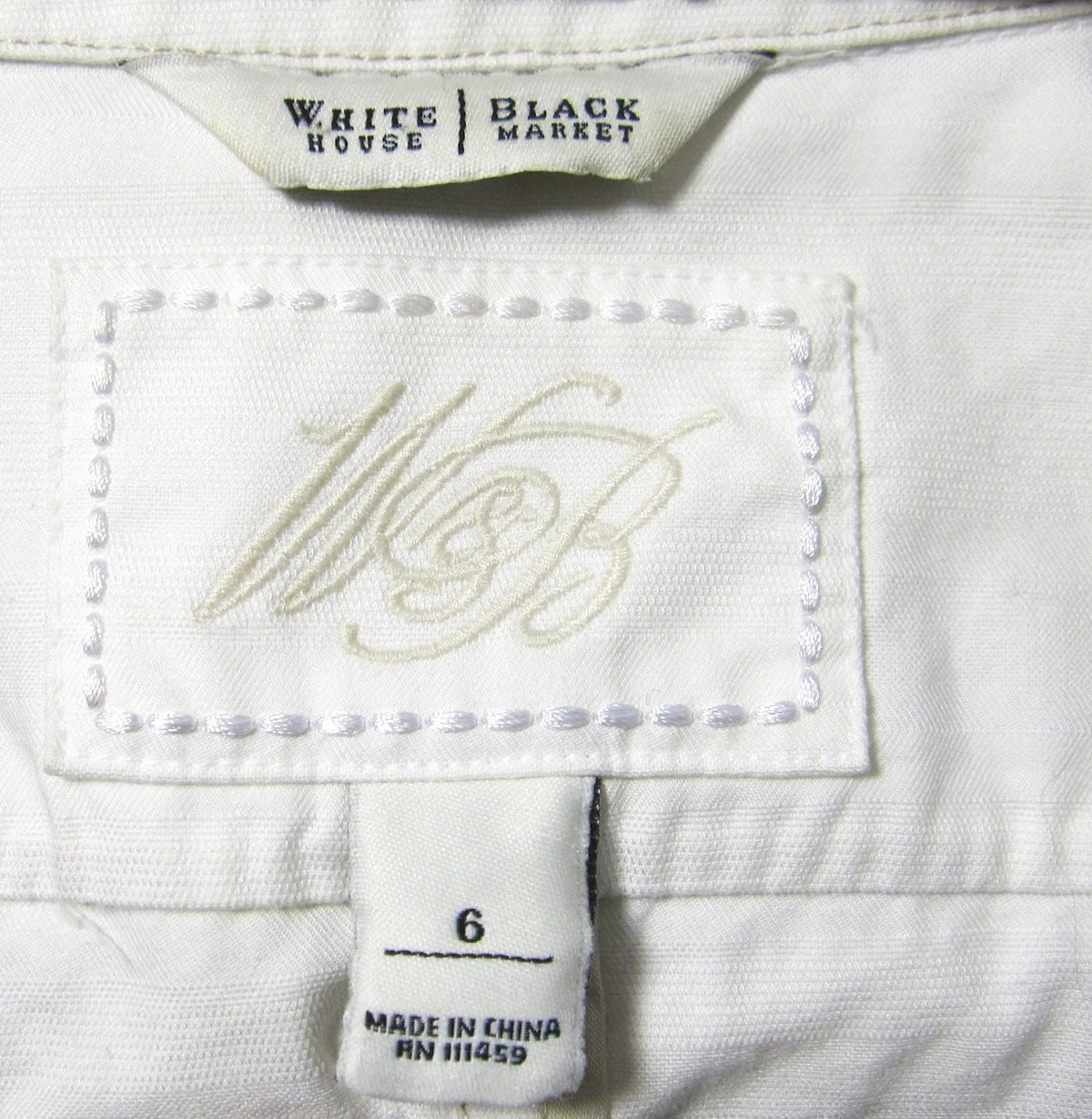 White House Black Market ivory belted blazer jacket - view 12