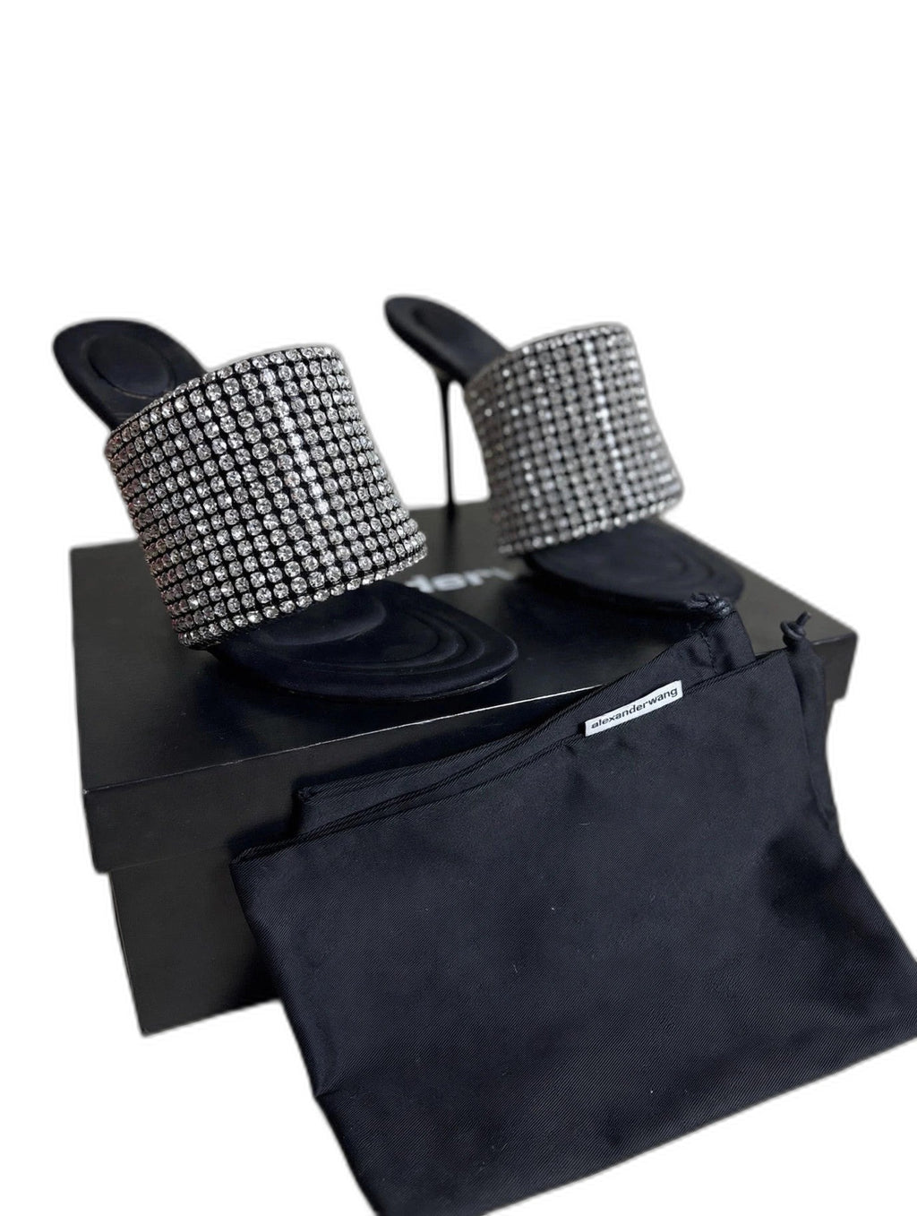 Alexander Wang black silk pumps - view 1