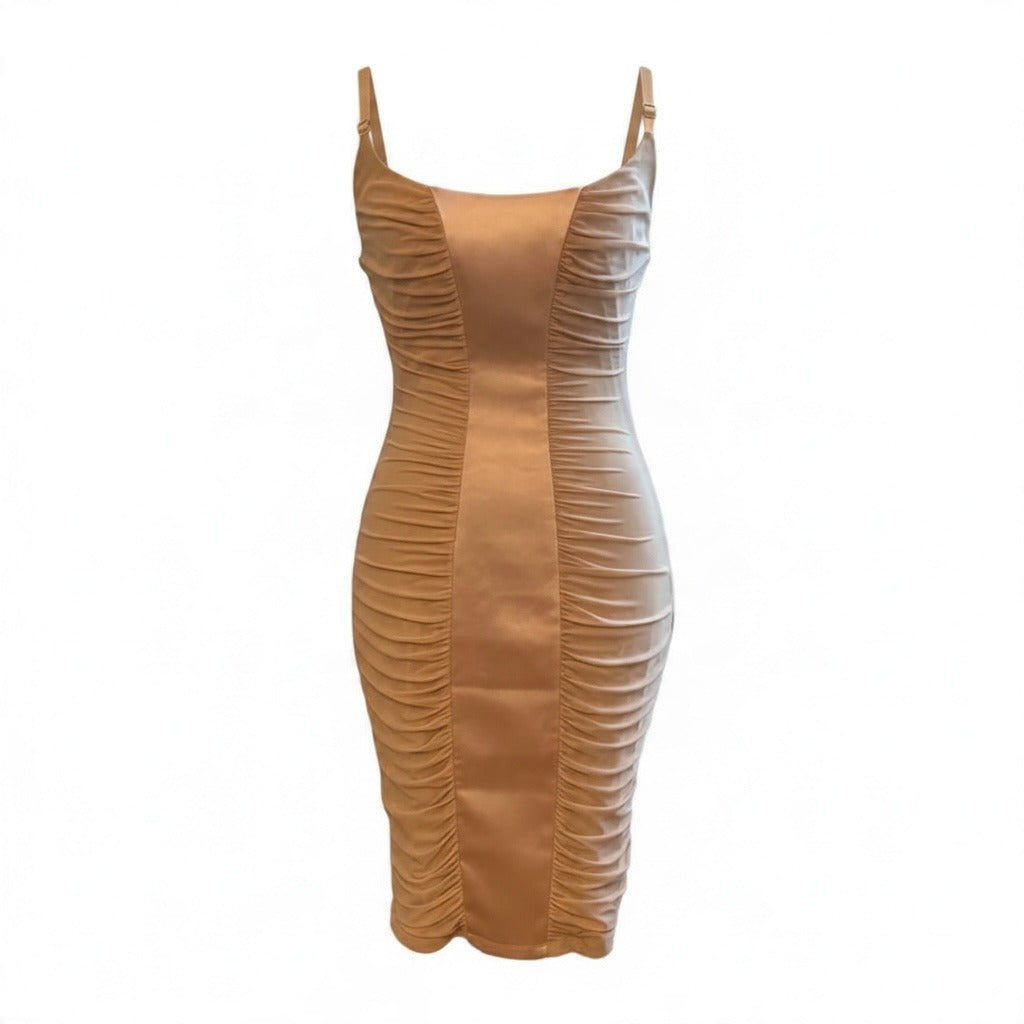Bebe Gorgeous Ruched Dress - Size S