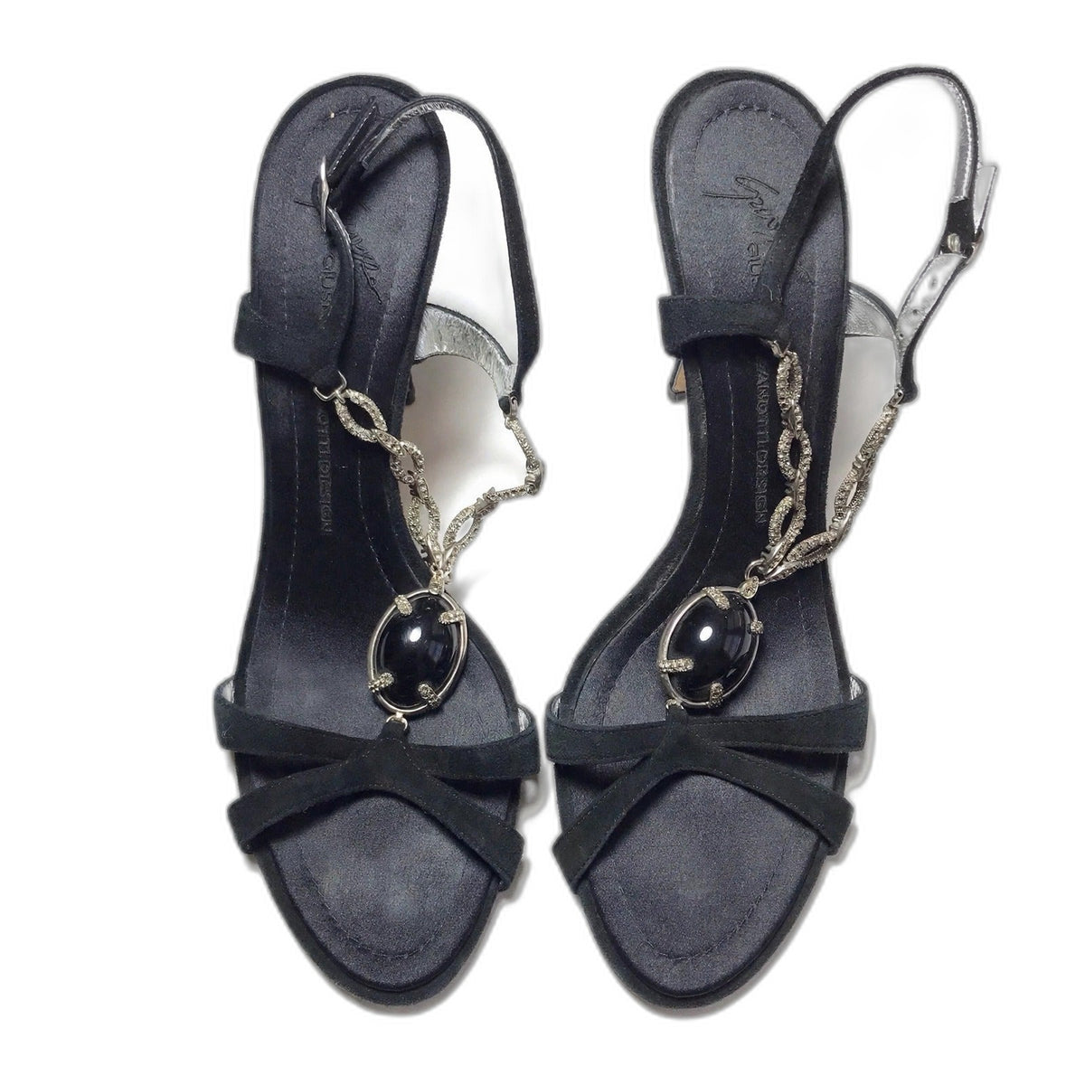 Giuseppe Zanotti crystal chain sandals - view 2