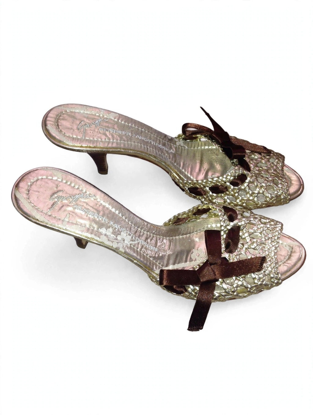 Giuseppe Zanotti gold sandals - view 2