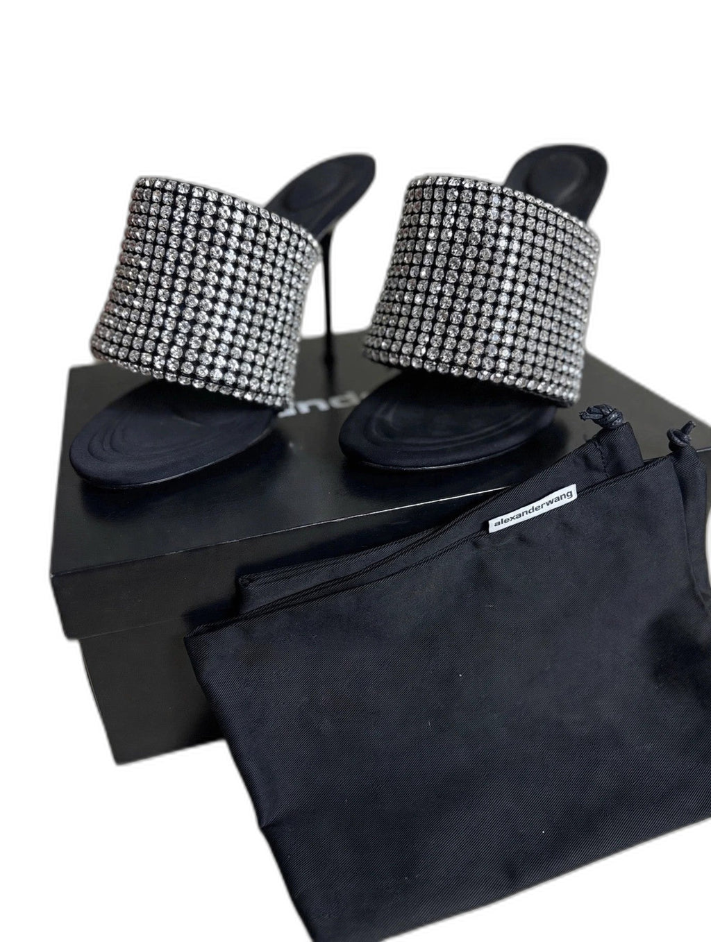 Alexander Wang black silk pumps - view 2