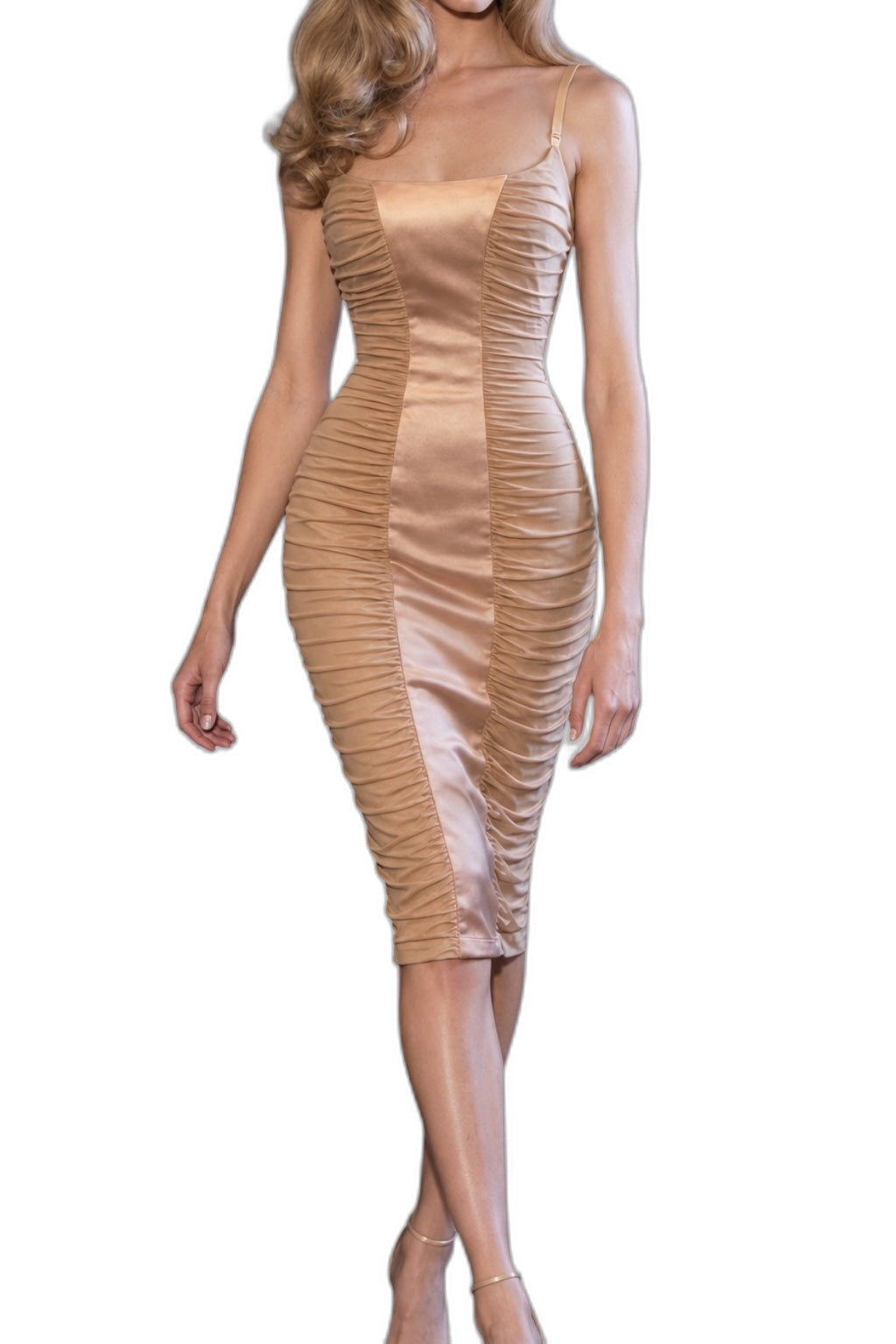 Bebe Gorgeous Ruched Dress - Size S