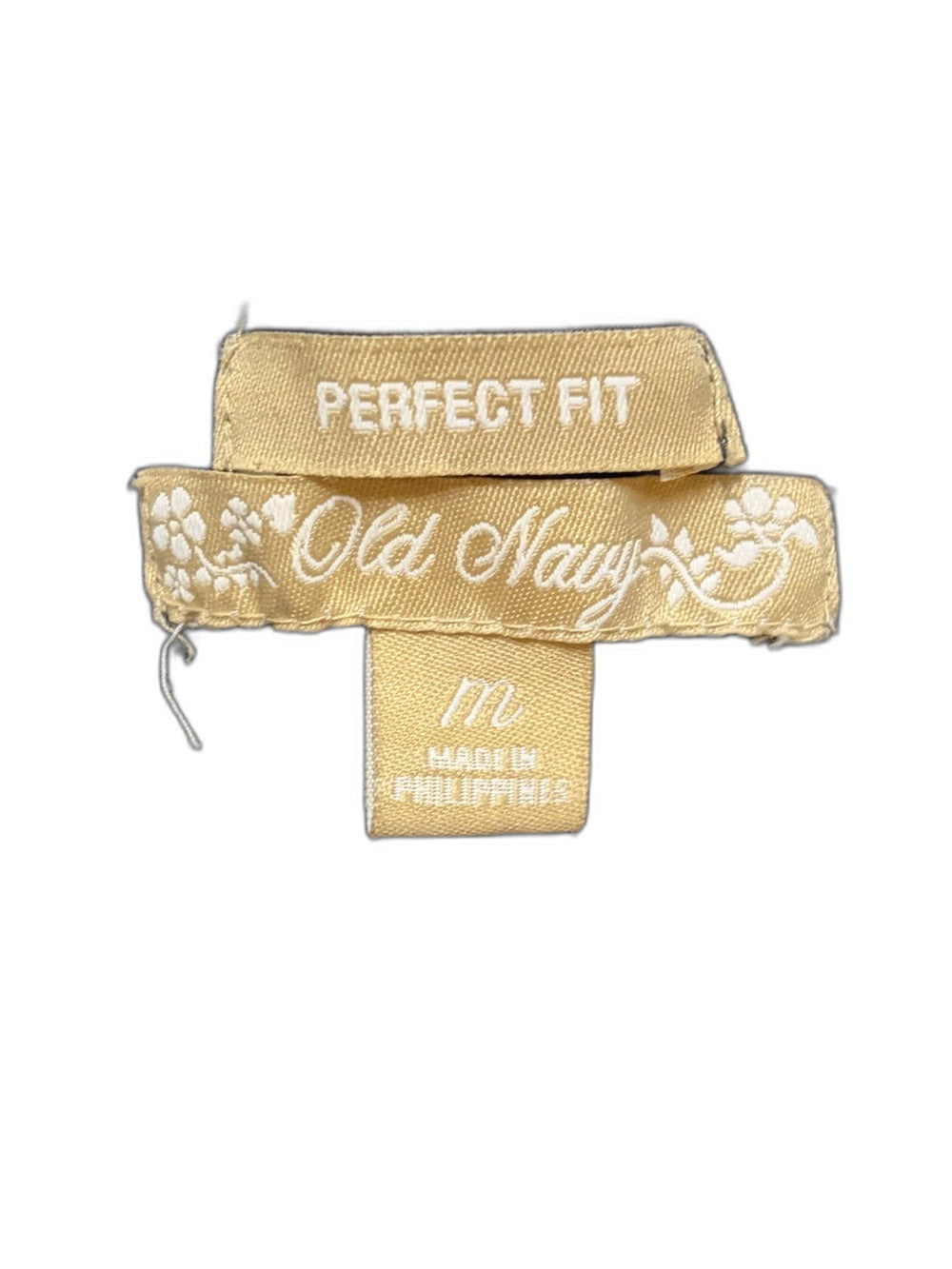 Old Navy vintage black button-down tank top with satin trim - view 2