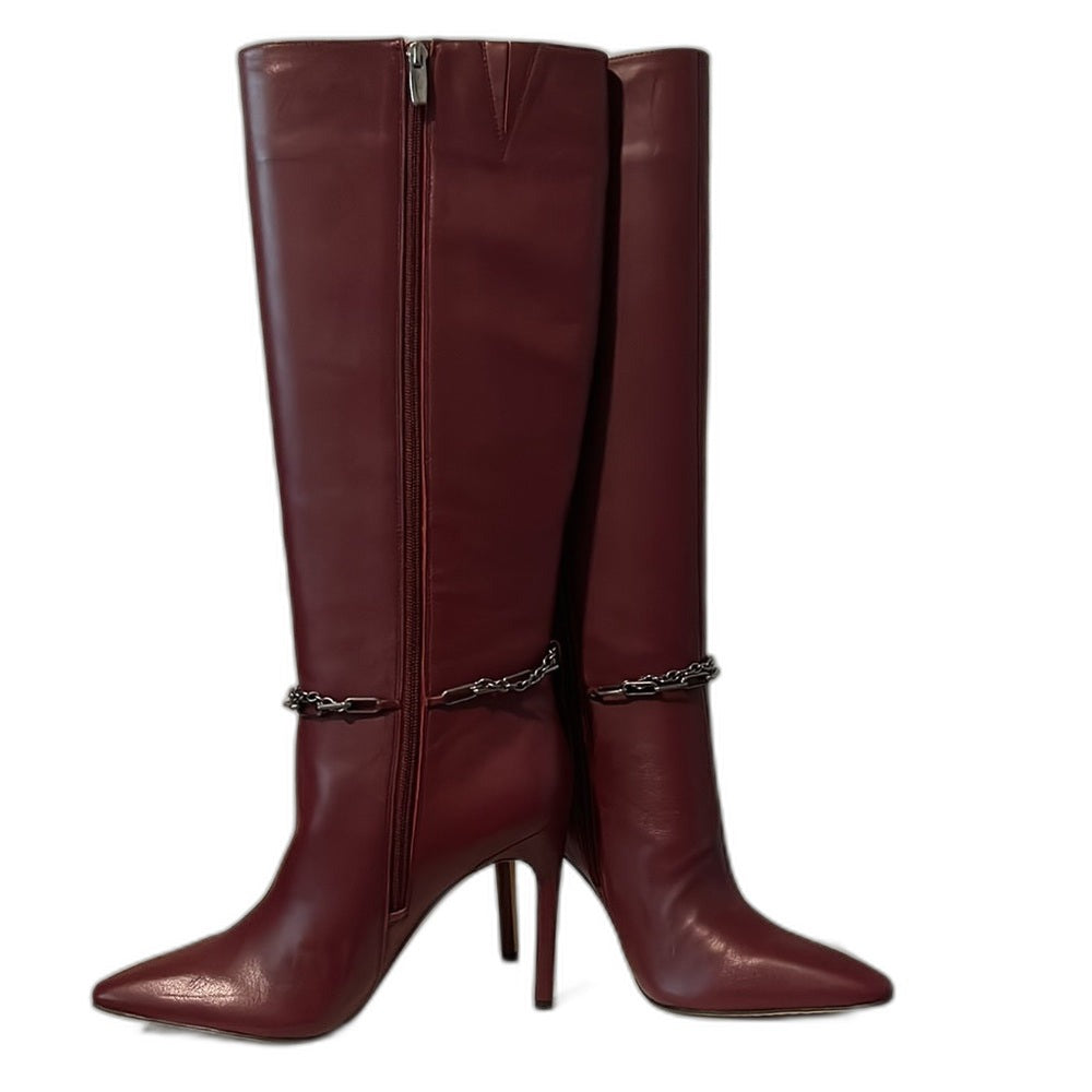 Vince Camuto Felinda blood red stiletto boots - view 2