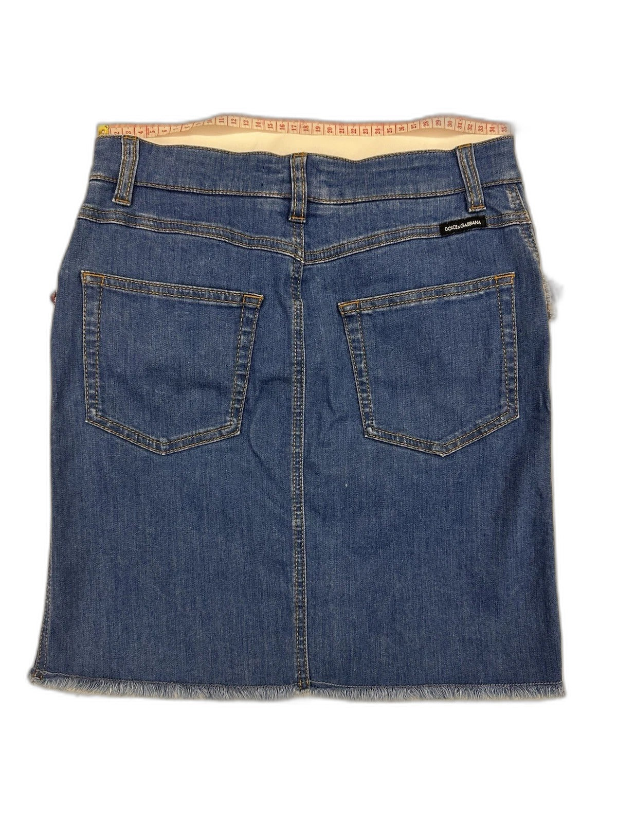 Dolce & Gabbana denim skirt - back pockets view