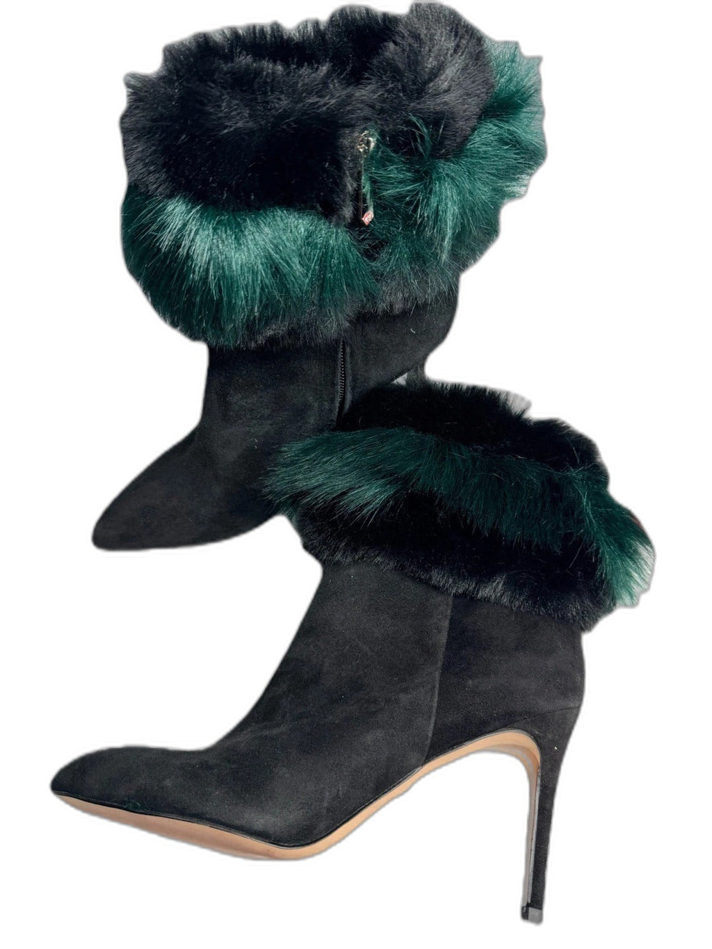Sam Edelman Oleana faux fur stiletto ankle boots - view 2