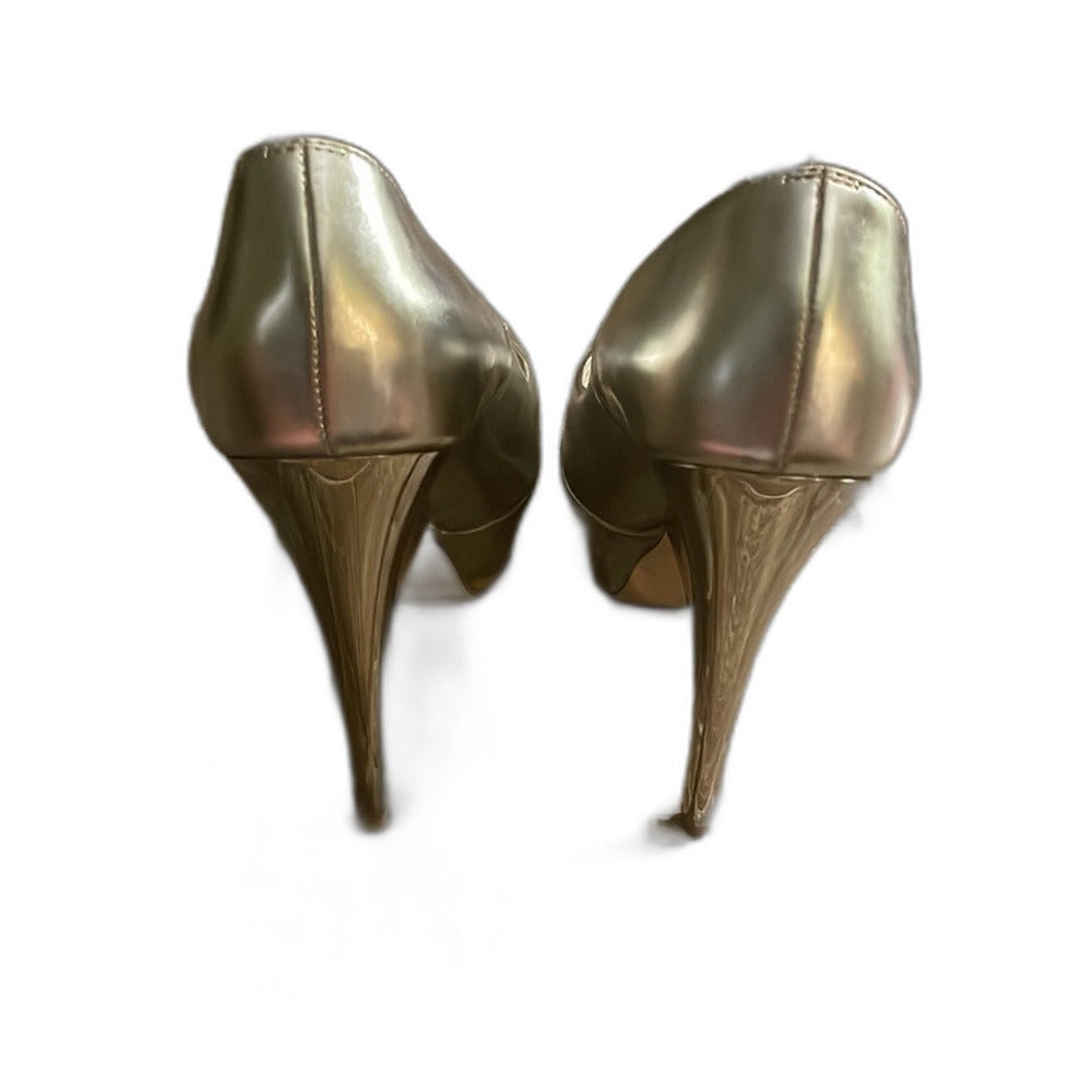 Ruthie Davis gold patent platform pumps, EU 40 fits US 9.5 - view 3