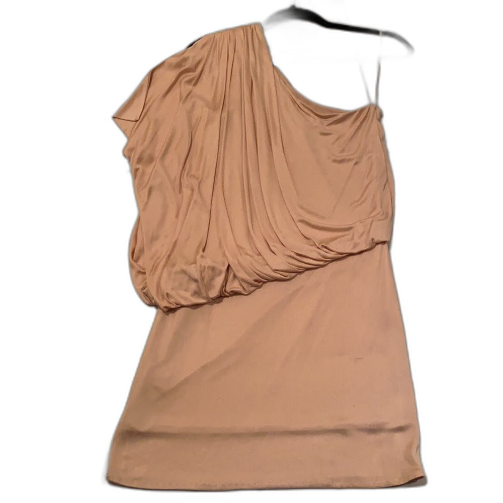 Trina Turk Nod to Mod Natalya one-shoulder dress in blush pink - view 3