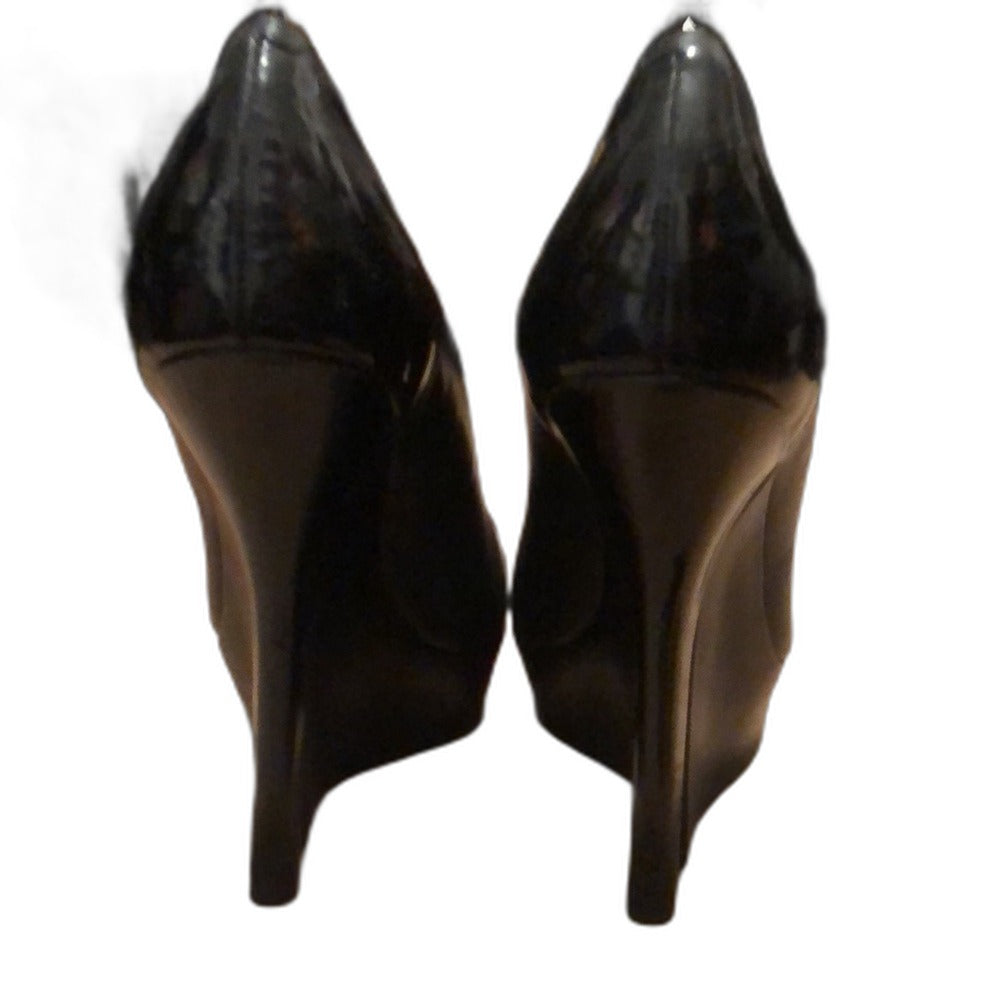 bebe Spectacular Sky-Highs black wedge shoes - photo 3