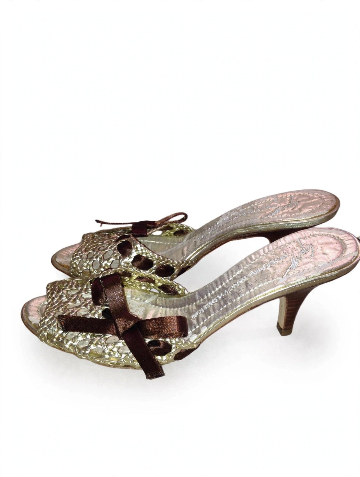 Giuseppe Zanotti gold sandals - view 4