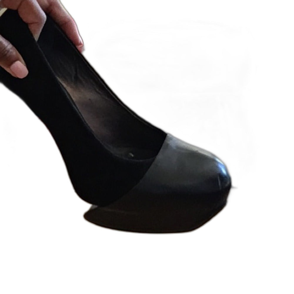 BCBGMaxAzria black platform stiletto heels - view 4