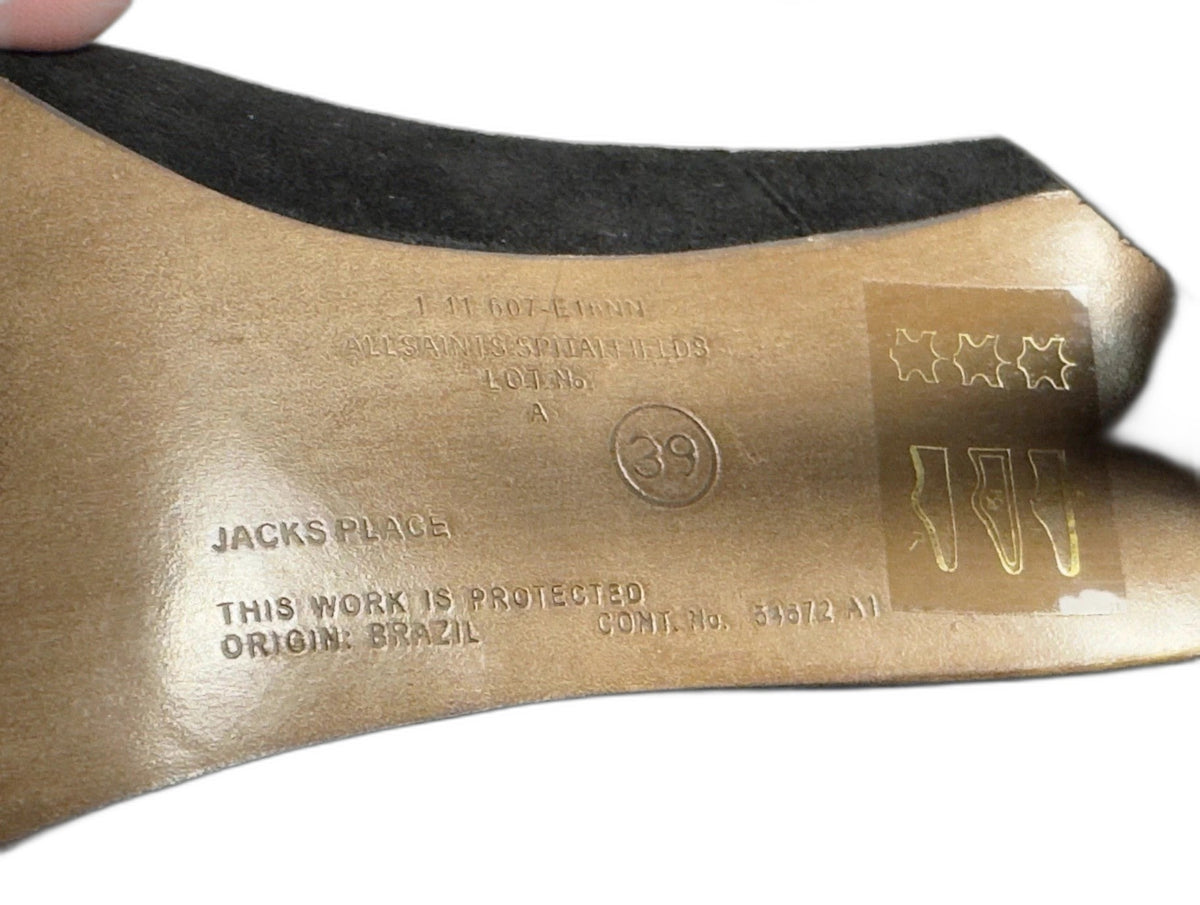 Jack's Place black suede pumps - view 6