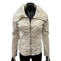Diesel Women's Cream Utility Jacket on black mannequin