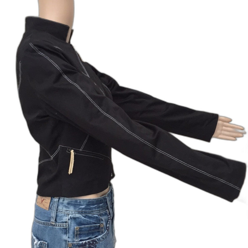 Citrine black blazer with contrast stitching - view 4