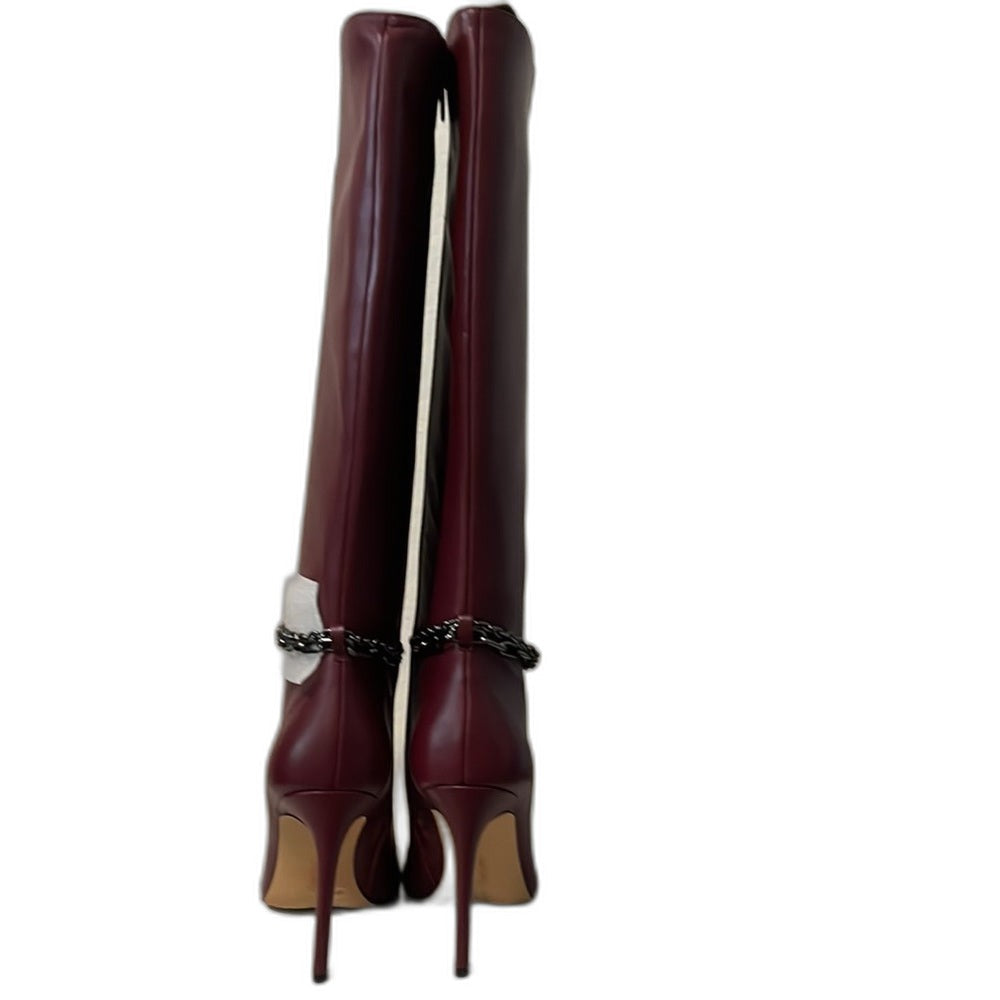 Vince Camuto Felinda blood red stiletto boots - view 4