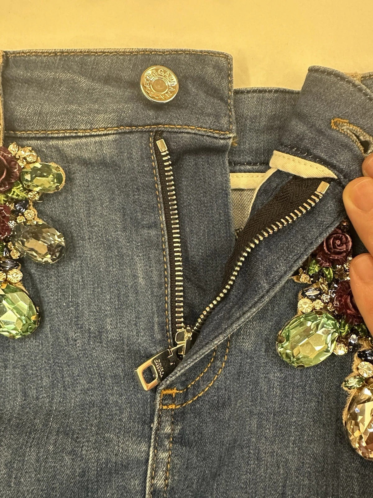 Dolce & Gabbana denim skirt - zipper fly detail