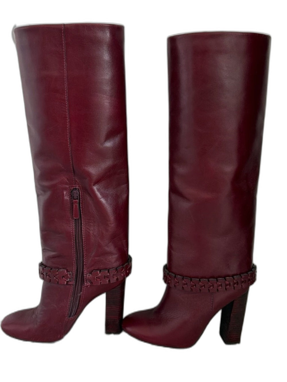 Tory Burch Sarava red leather over-the-knee boots - view 4
