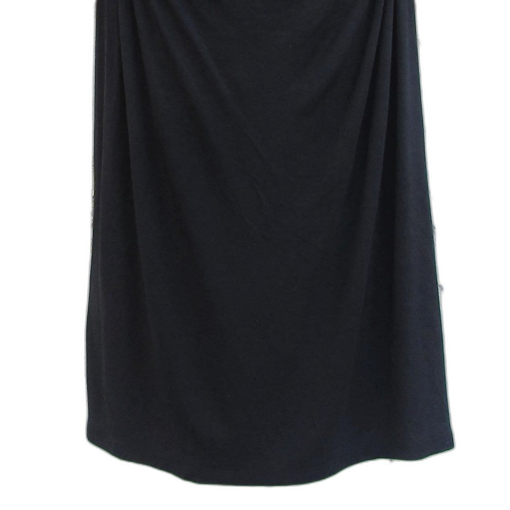 MICHAEL Michael Kors black top with gold mesh shoulder straps - view 4