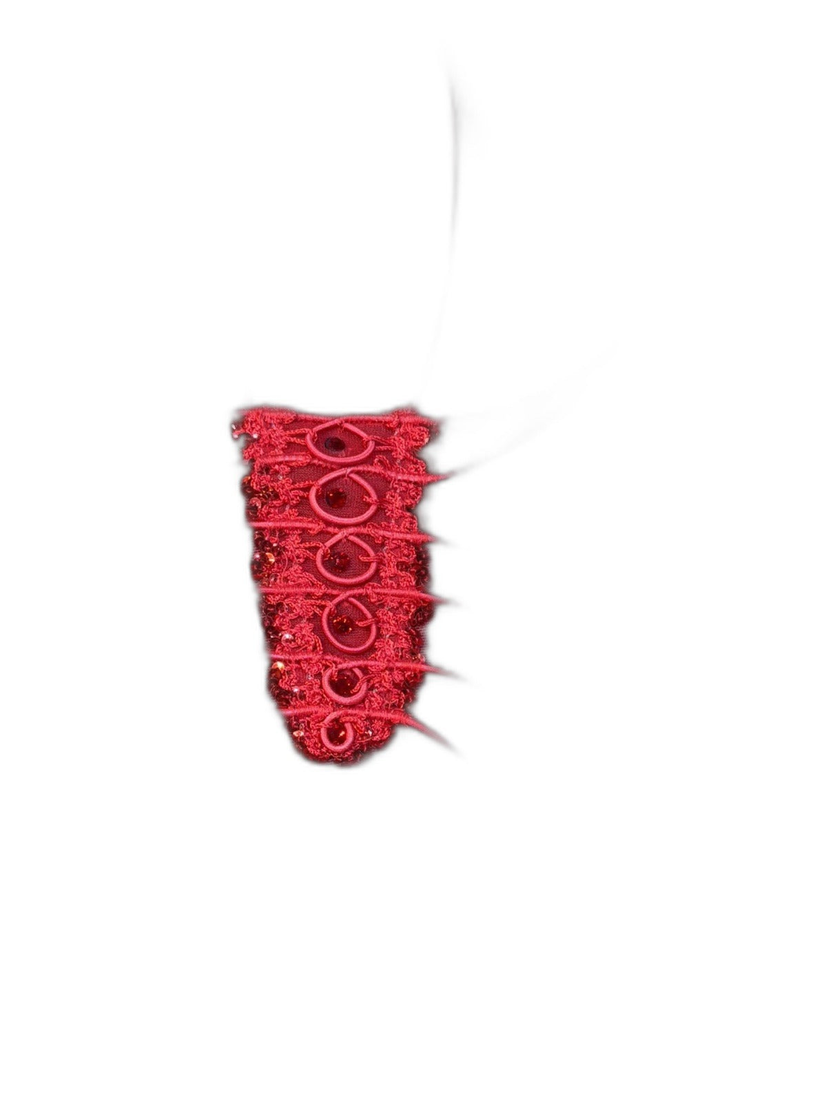Victoria's Secret cherry red slip dress - lace-up front, spaghetti straps