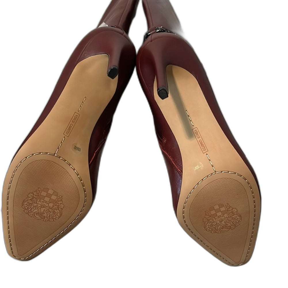 Vince Camuto Felinda blood red stiletto boots - view 5