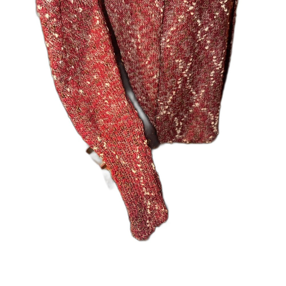 BKE burgundy knit babydoll sweater top - view 5
