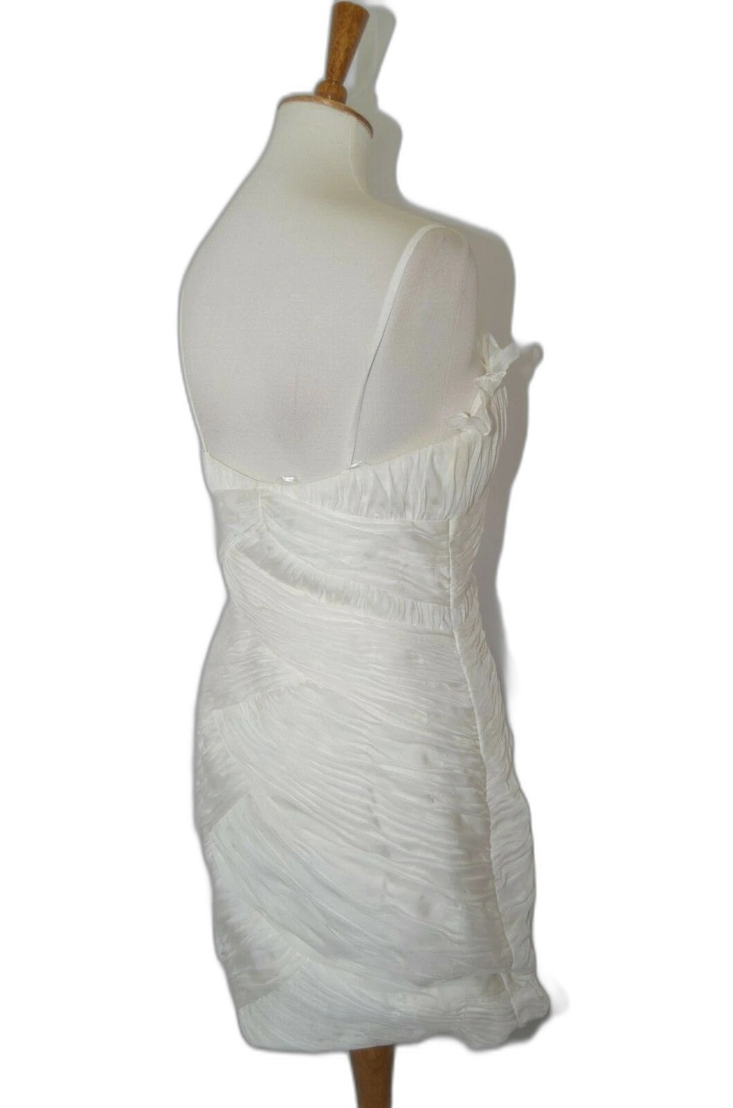 Dave & Johnny vintage white ruched sequin dress - view 5
