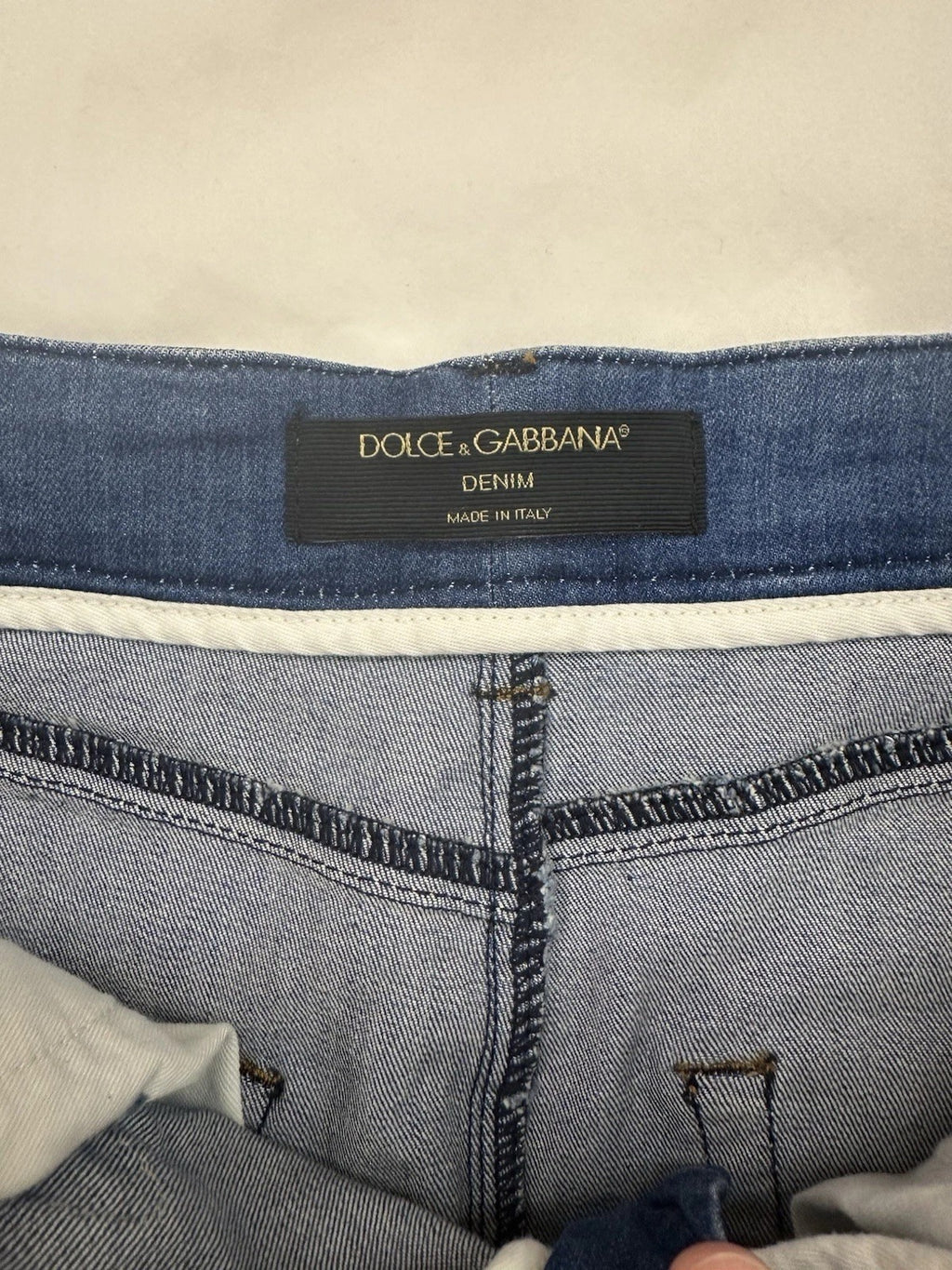 Dolce & Gabbana denim skirt - interior label