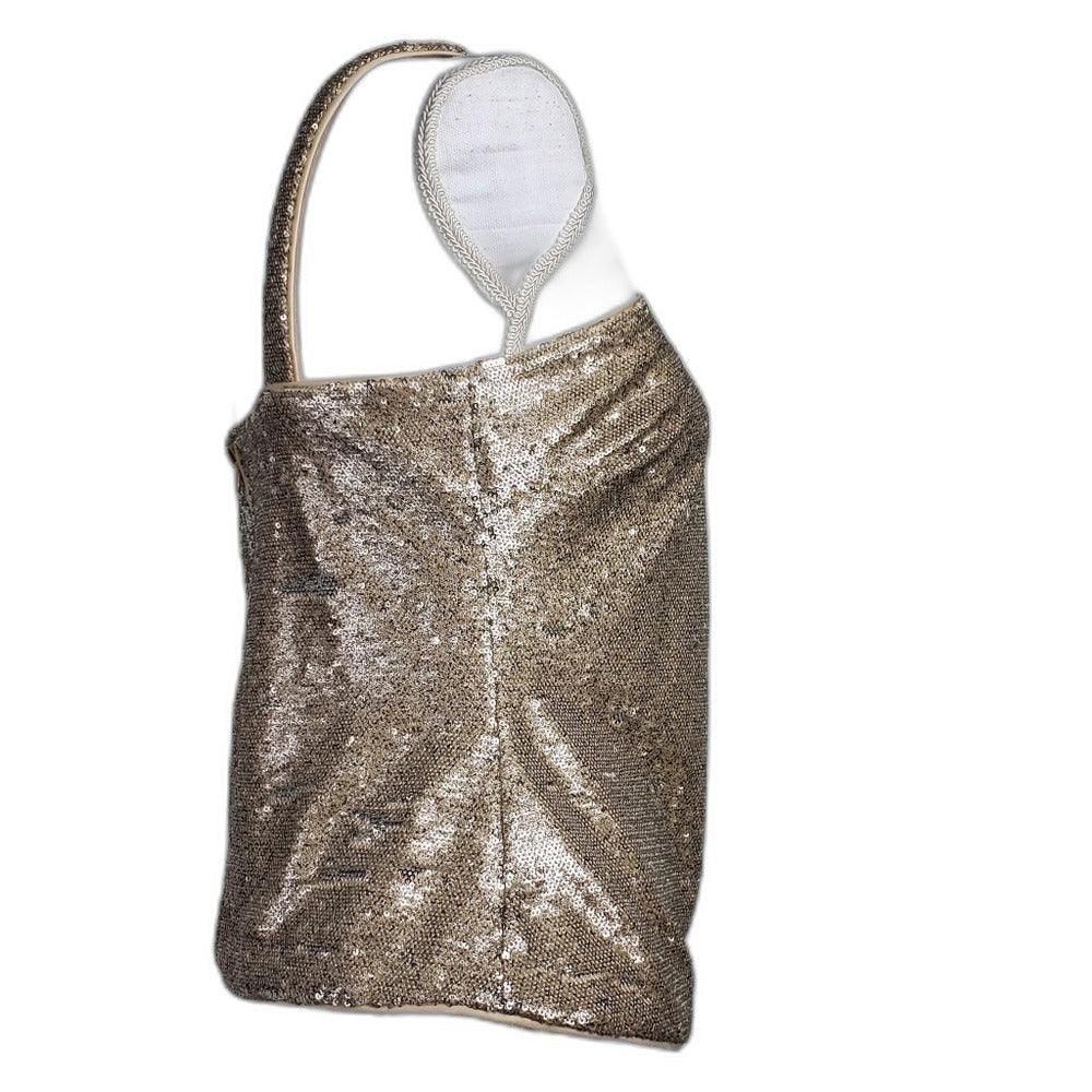 Vince Camuto gold and silver sequin halter tank top - view 6