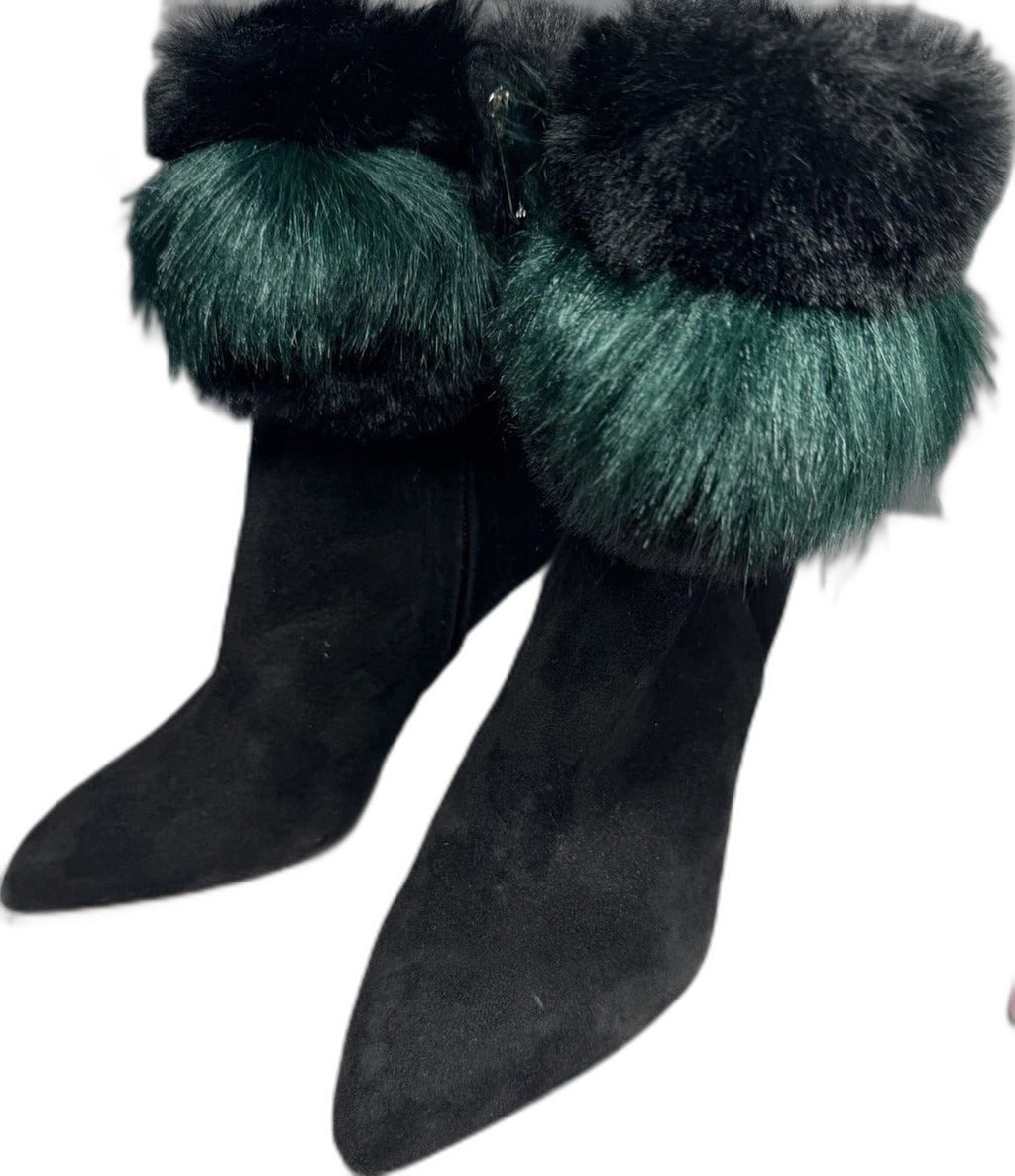 Sam Edelman Oleana faux fur stiletto ankle boots - view 6