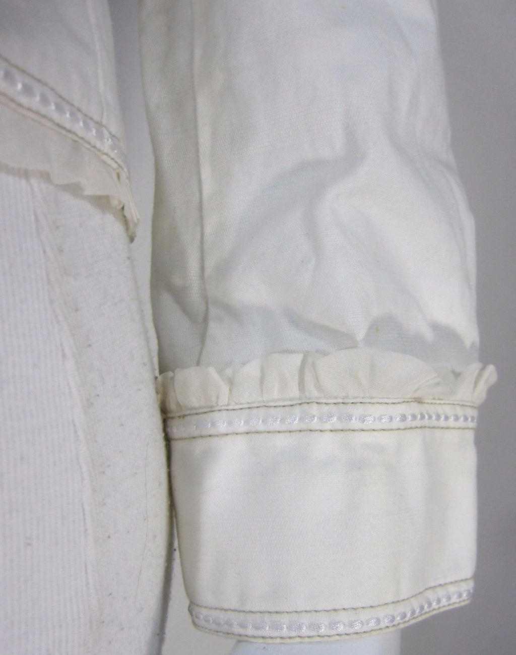White House Black Market ivory belted blazer jacket - view 6