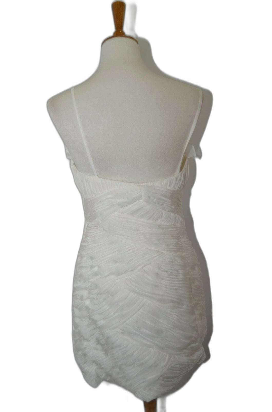 Dave & Johnny vintage white ruched sequin dress - view 6