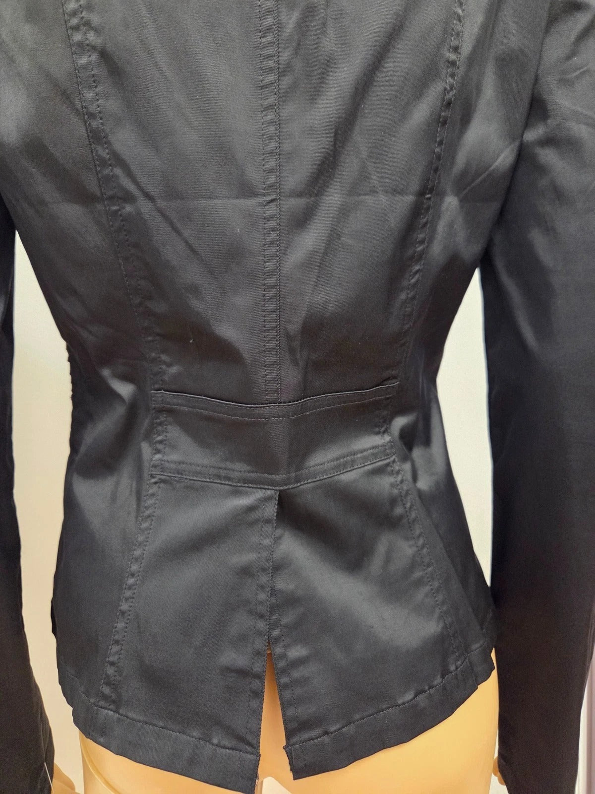 Vintage Odds in Evens black snap-front jacket blazer - view 6