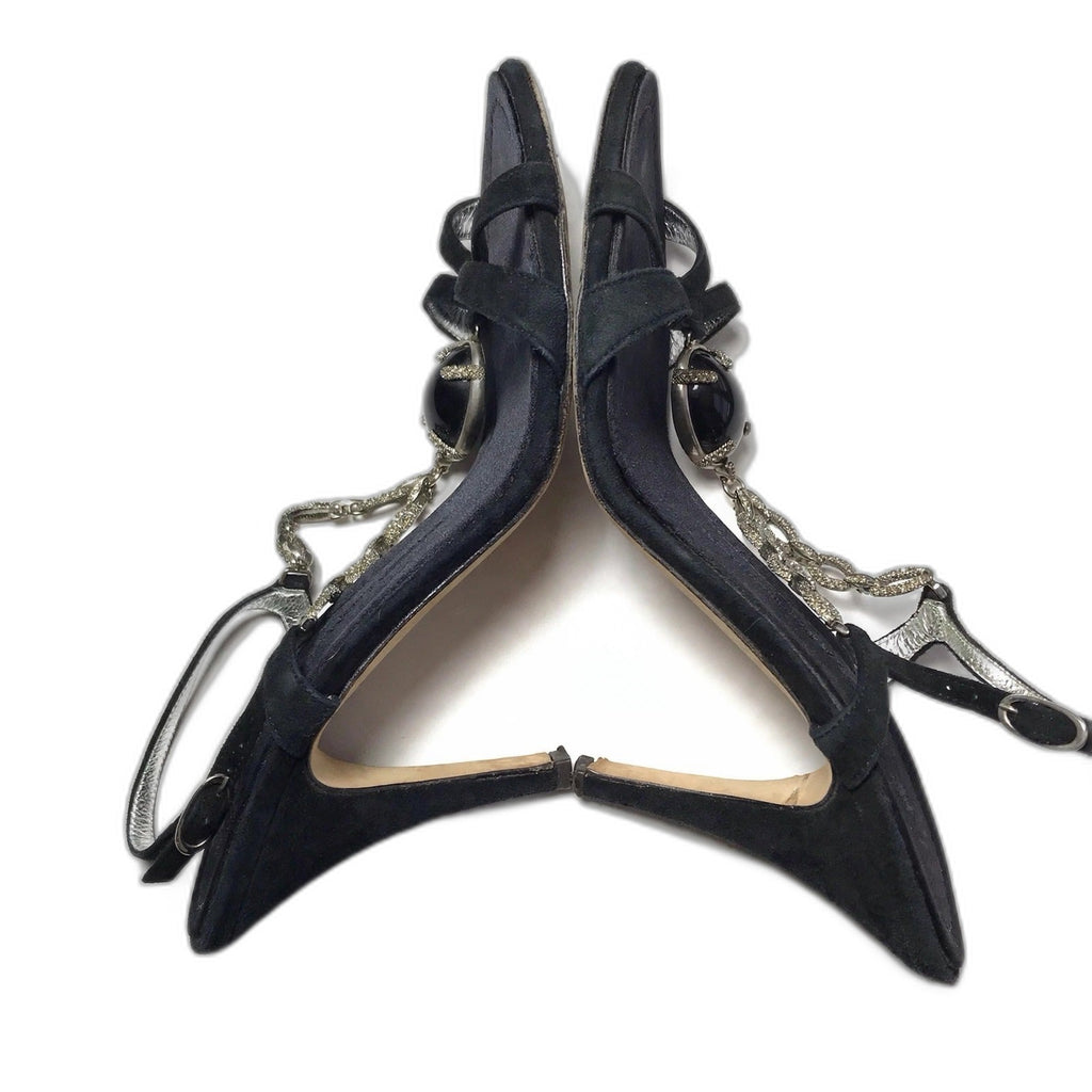 Giuseppe Zanotti crystal chain sandals - view 6