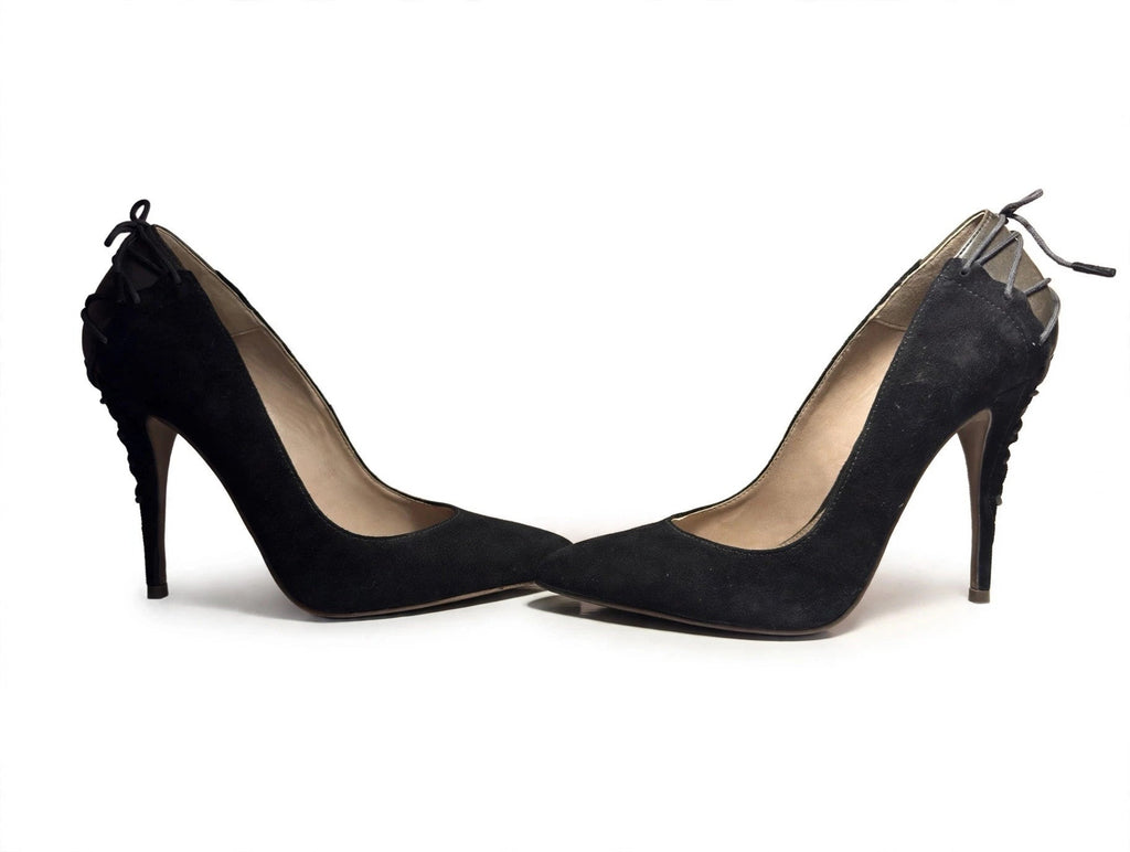 Jack's Place black suede pumps - view 8