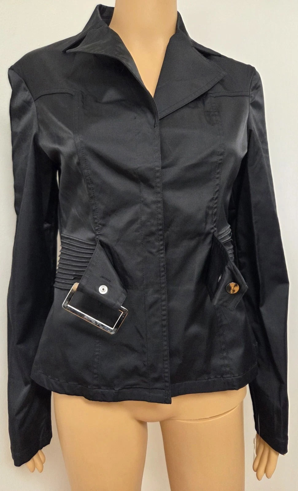 Vintage Odds in Evens black snap-front jacket blazer - view 7