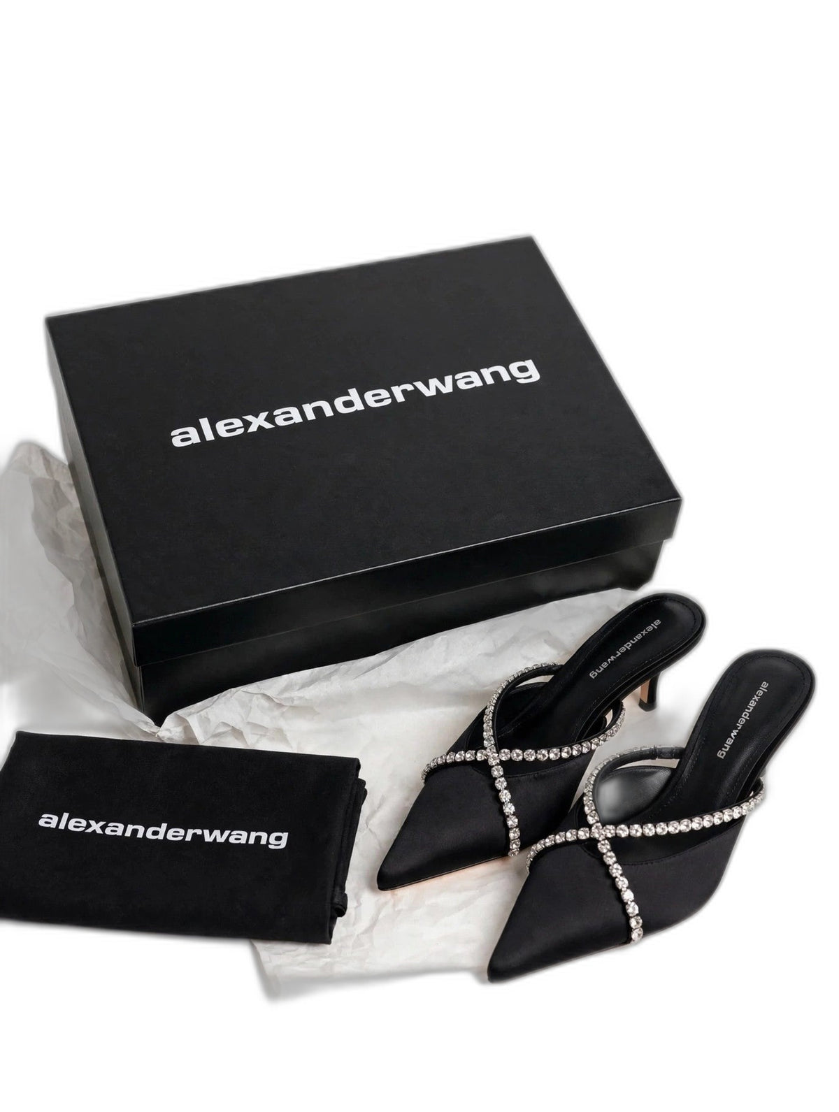 Alexander Wang black silk pumps - view 7