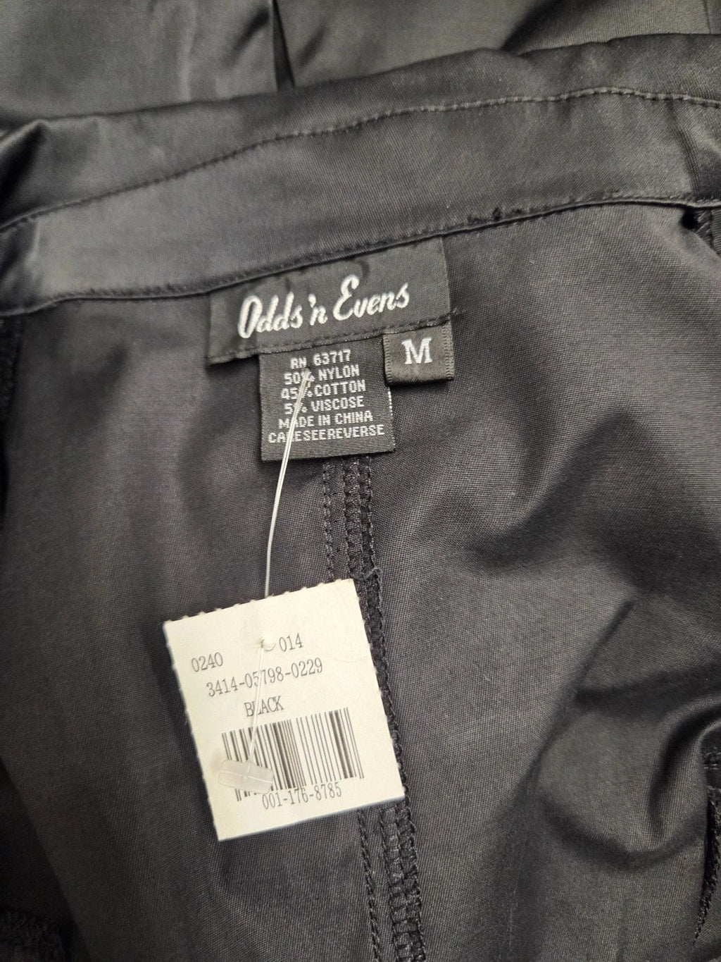 Vintage Odds in Evens black snap-front jacket blazer - view 8